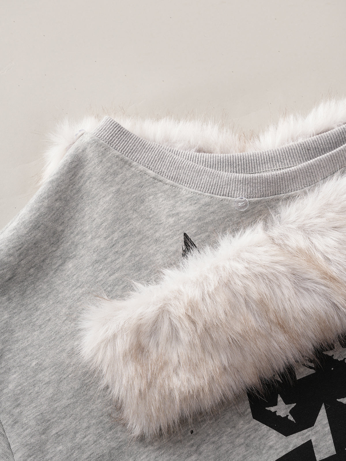 Starfield Off-Shoulder Knit – Mist Grey