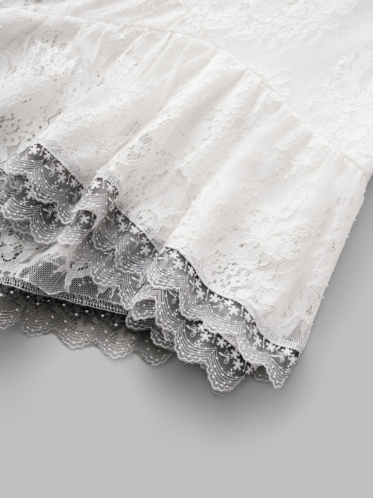 Broken Romance Lace Skirt – Ivory White