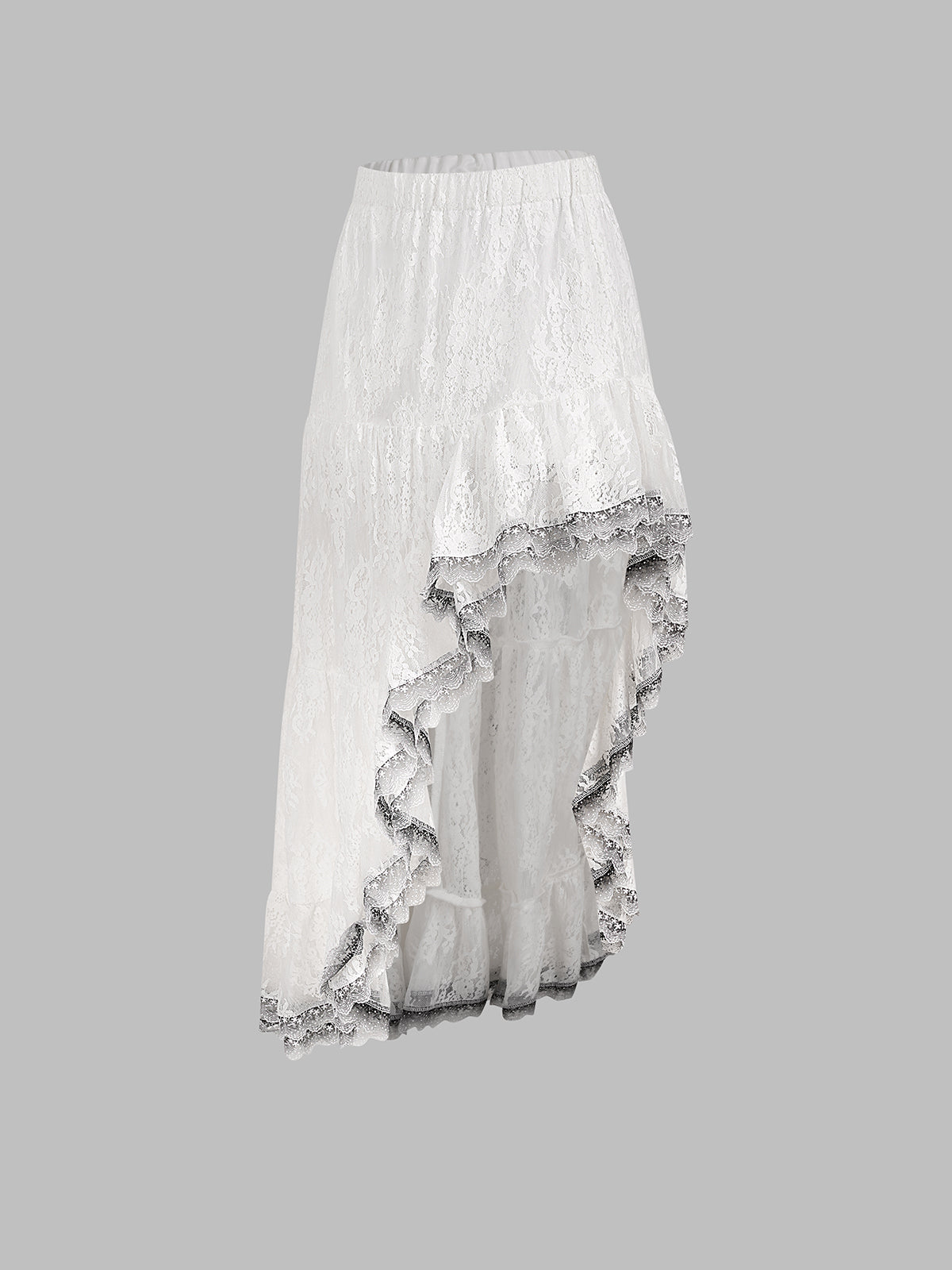 Broken Romance Lace Skirt – Ivory White
