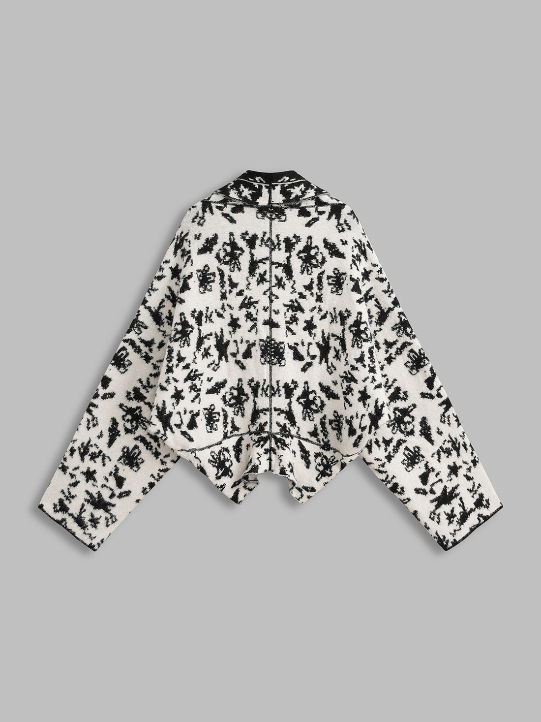 Talkative Texture Cardigan – Snow Ink