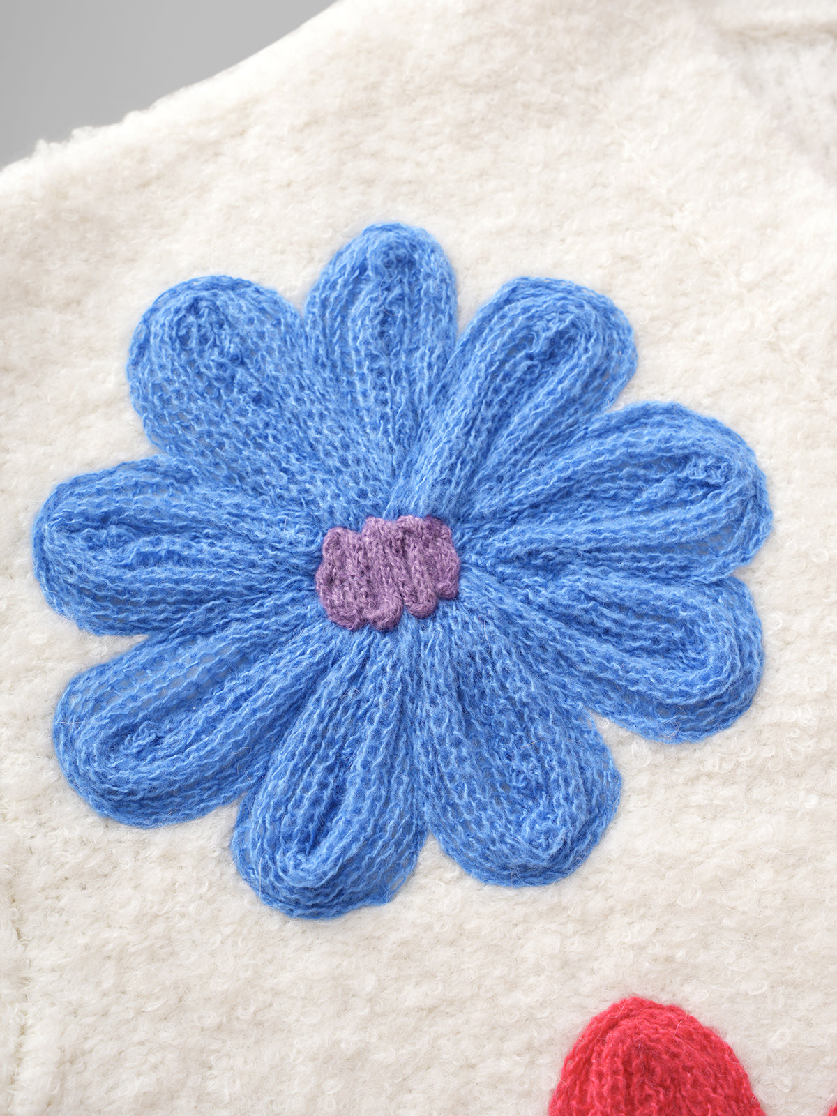 Petal Note Cardigan – Ivory Bloom