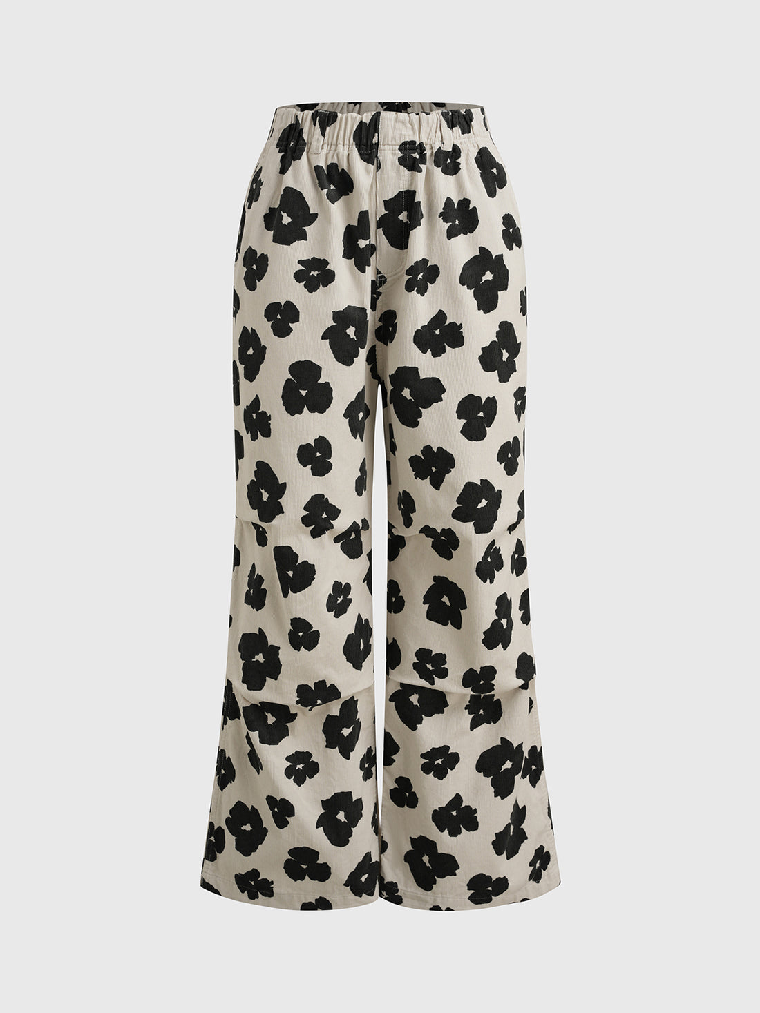 Garden Theory Flared Cargo Pants – Ivory Bloom