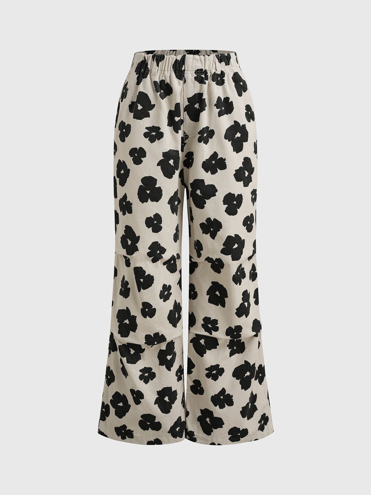 Garden Theory Flared Cargo Pants – Ivory Bloom