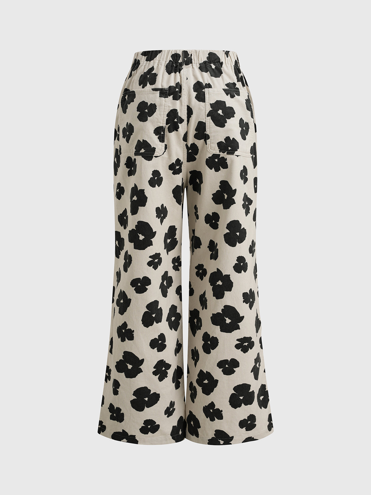 Garden Theory Flared Cargo Pants – Ivory Bloom