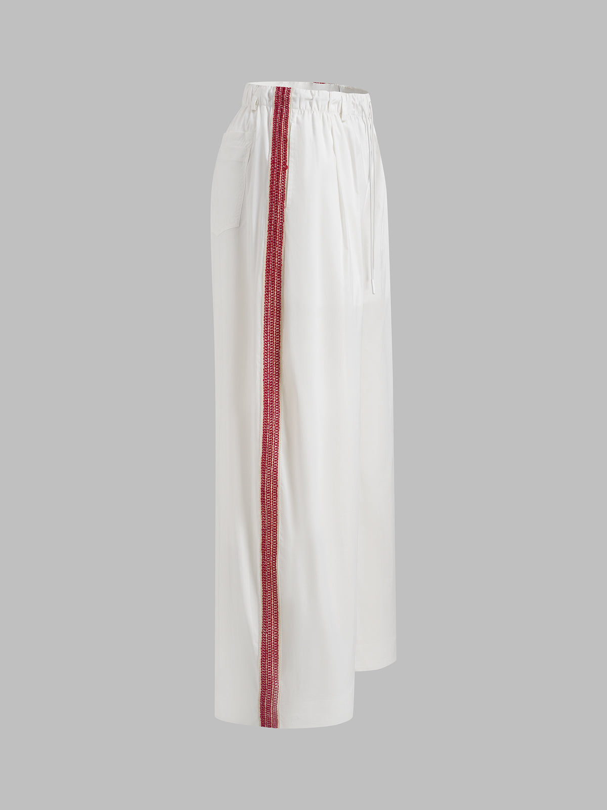 Clean Line Track Pants – Court White