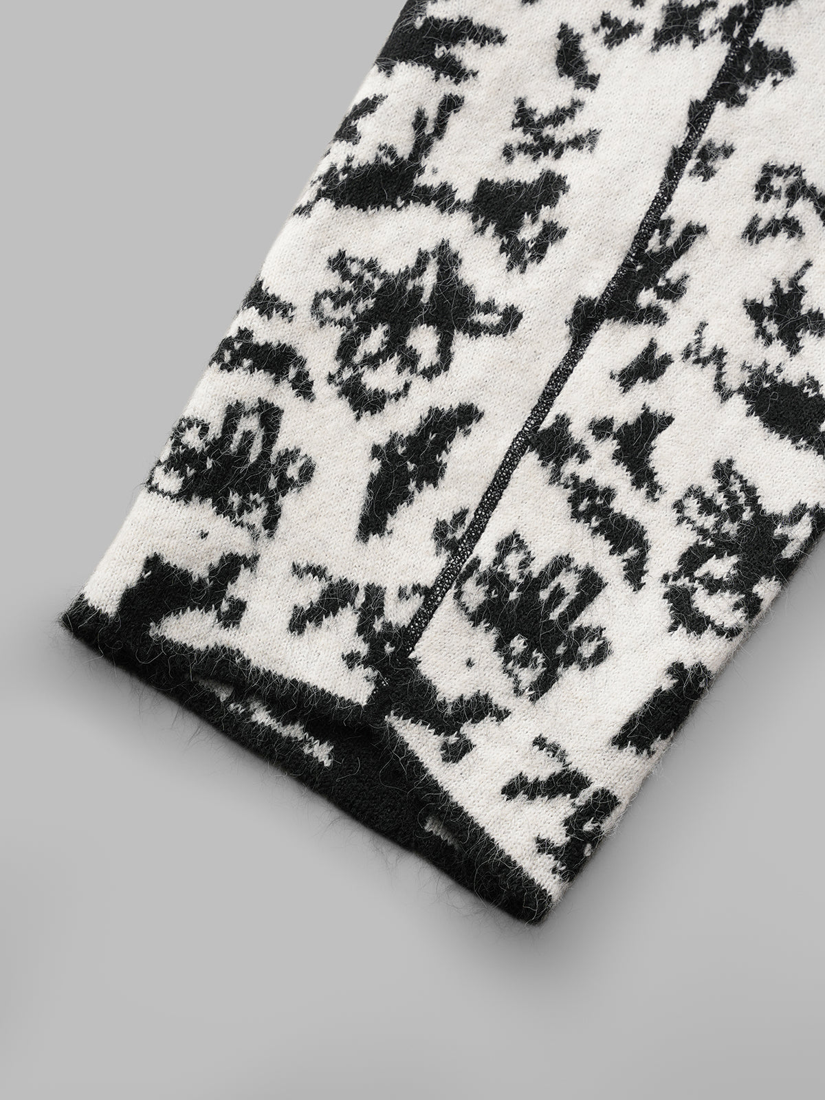 Talkative Texture Cardigan – Snow Ink