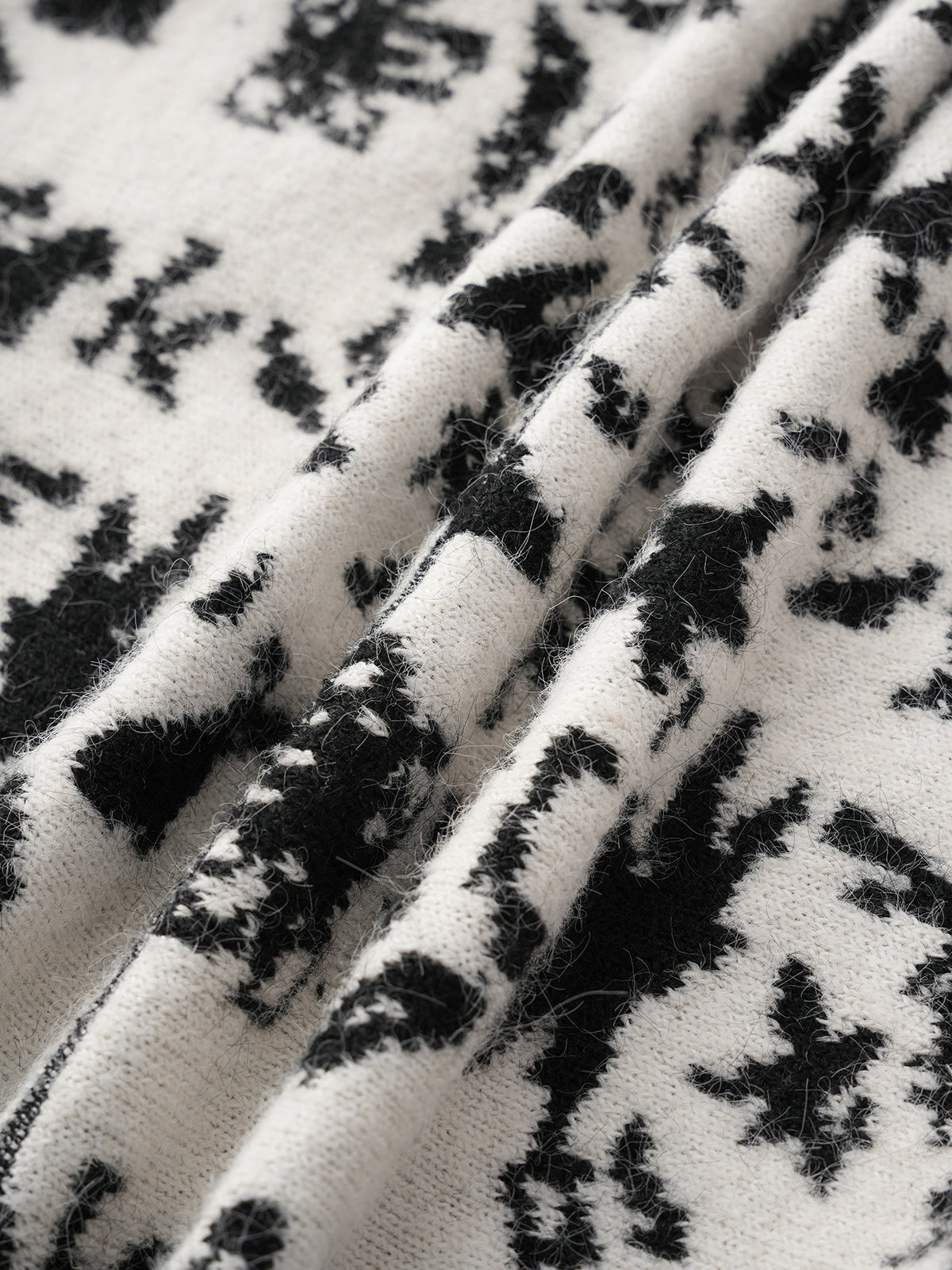 Talkative Texture Cardigan – Snow Ink