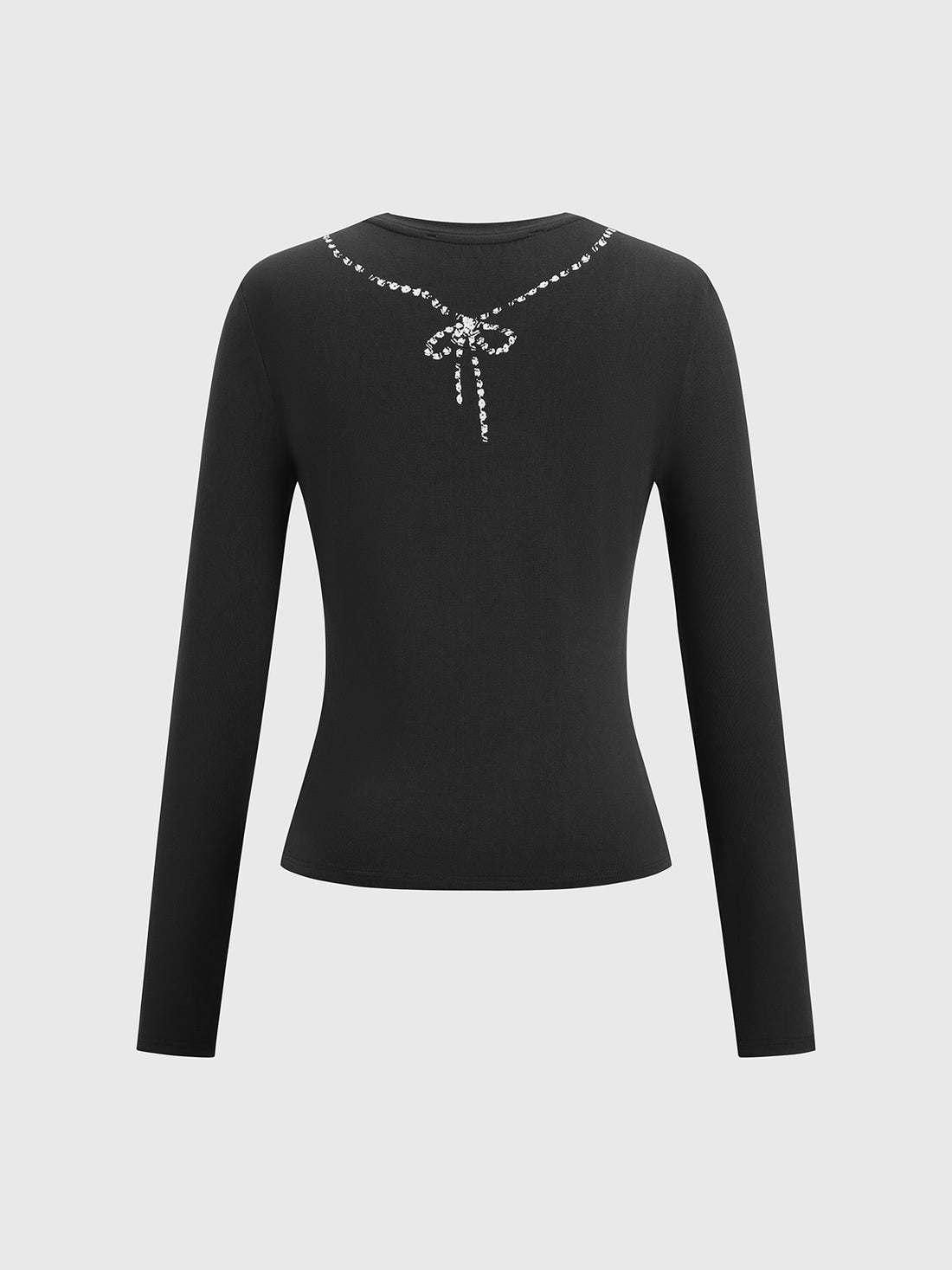 Quiet Spark Knit Sleeve Tee – Jet Black