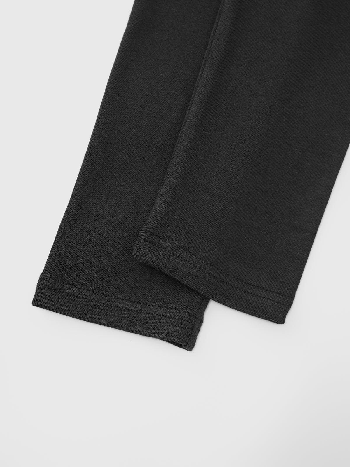Quiet Spark Knit Sleeve Tee – Jet Black