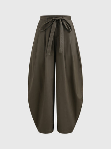 Off-Track Barrel Pants - Forest Green