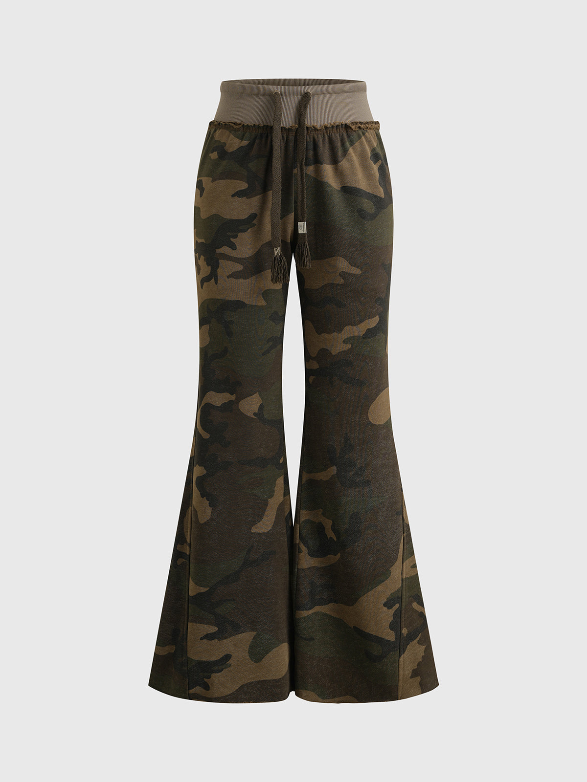Ground Control Flared Pants – Camo Green