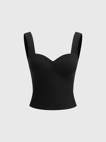 Ballet Lecture Fitted Top – Jet Black