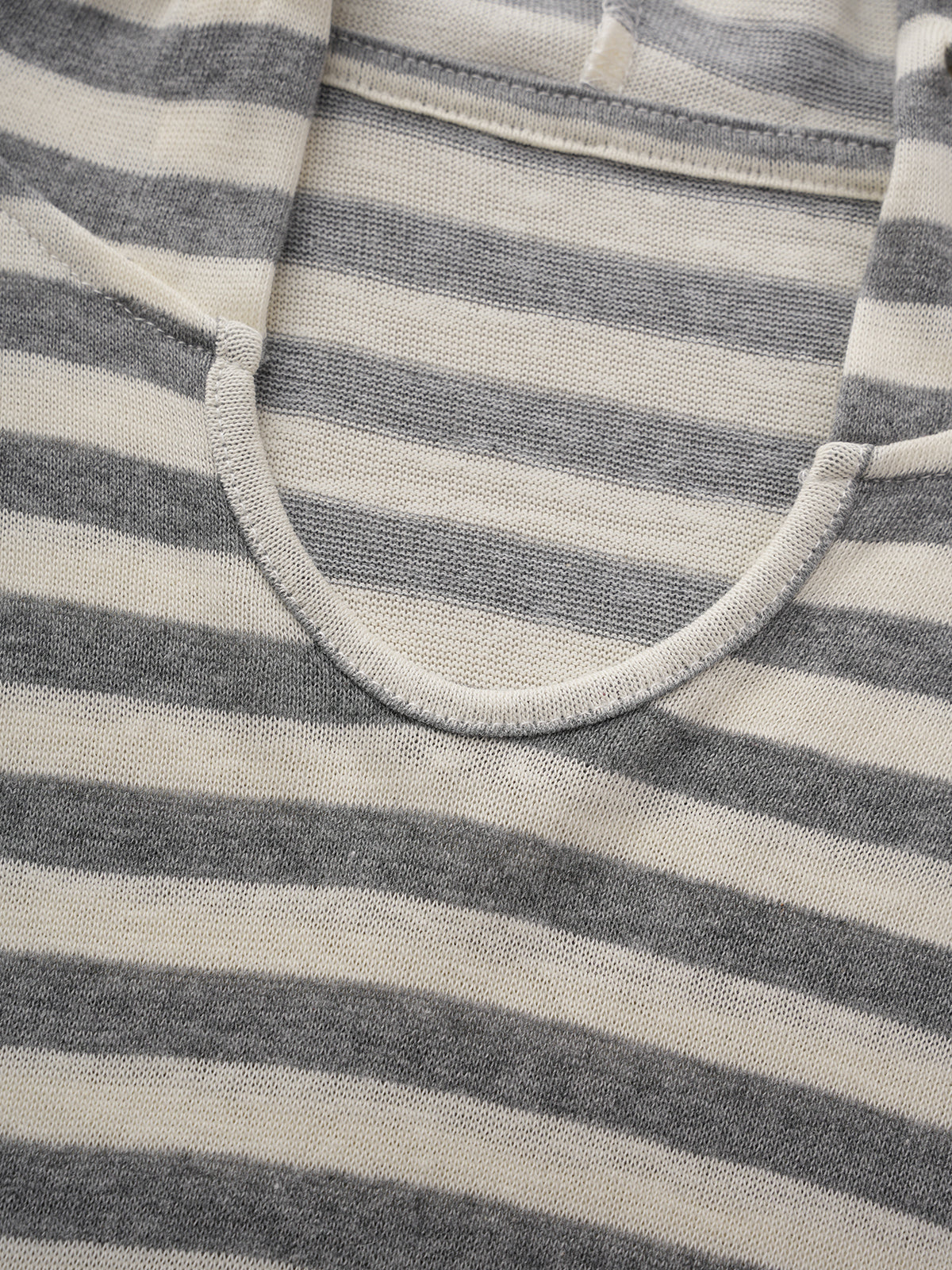 Line Break Stripe Hoodie – Ink White