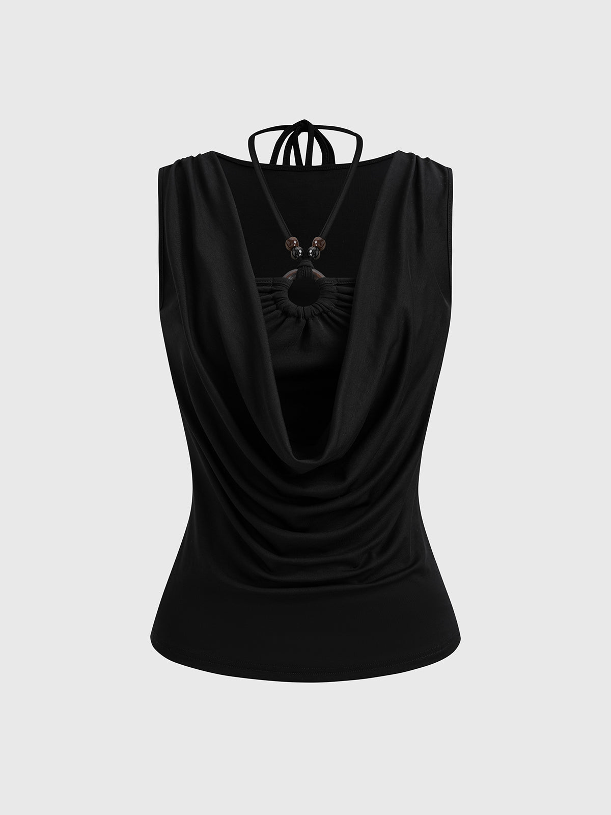 Double Story Slim Tank – Jet Black