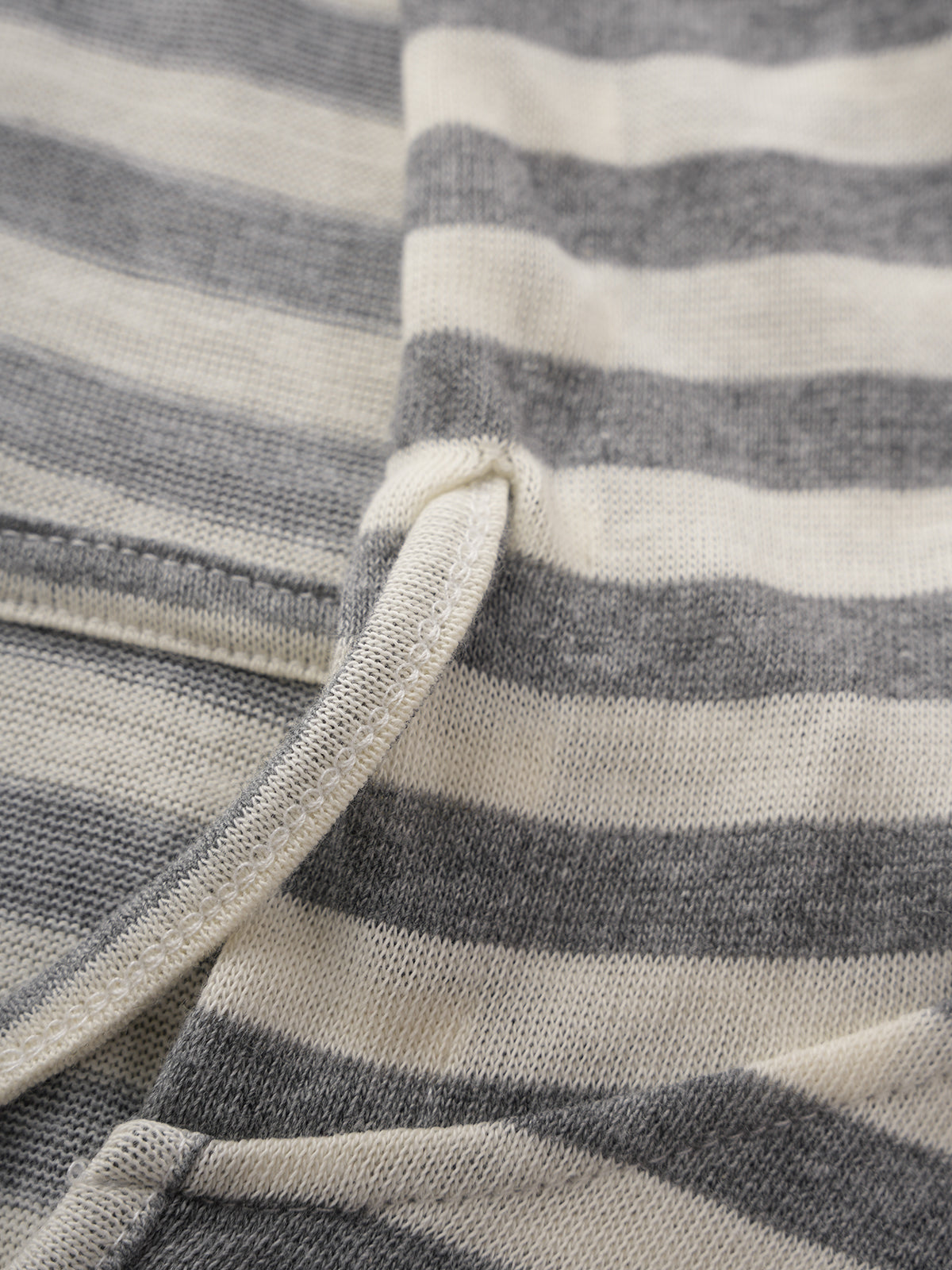 Line Break Stripe Hoodie – Ink White
