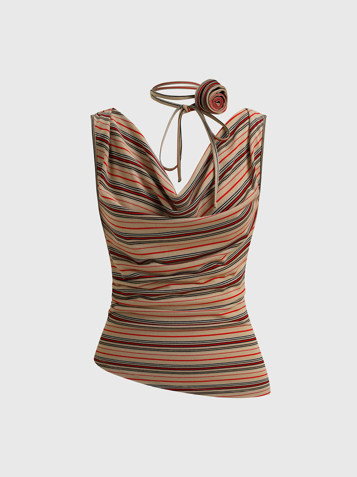Rosie's Heat Line Stripe Tank – Rust Brown