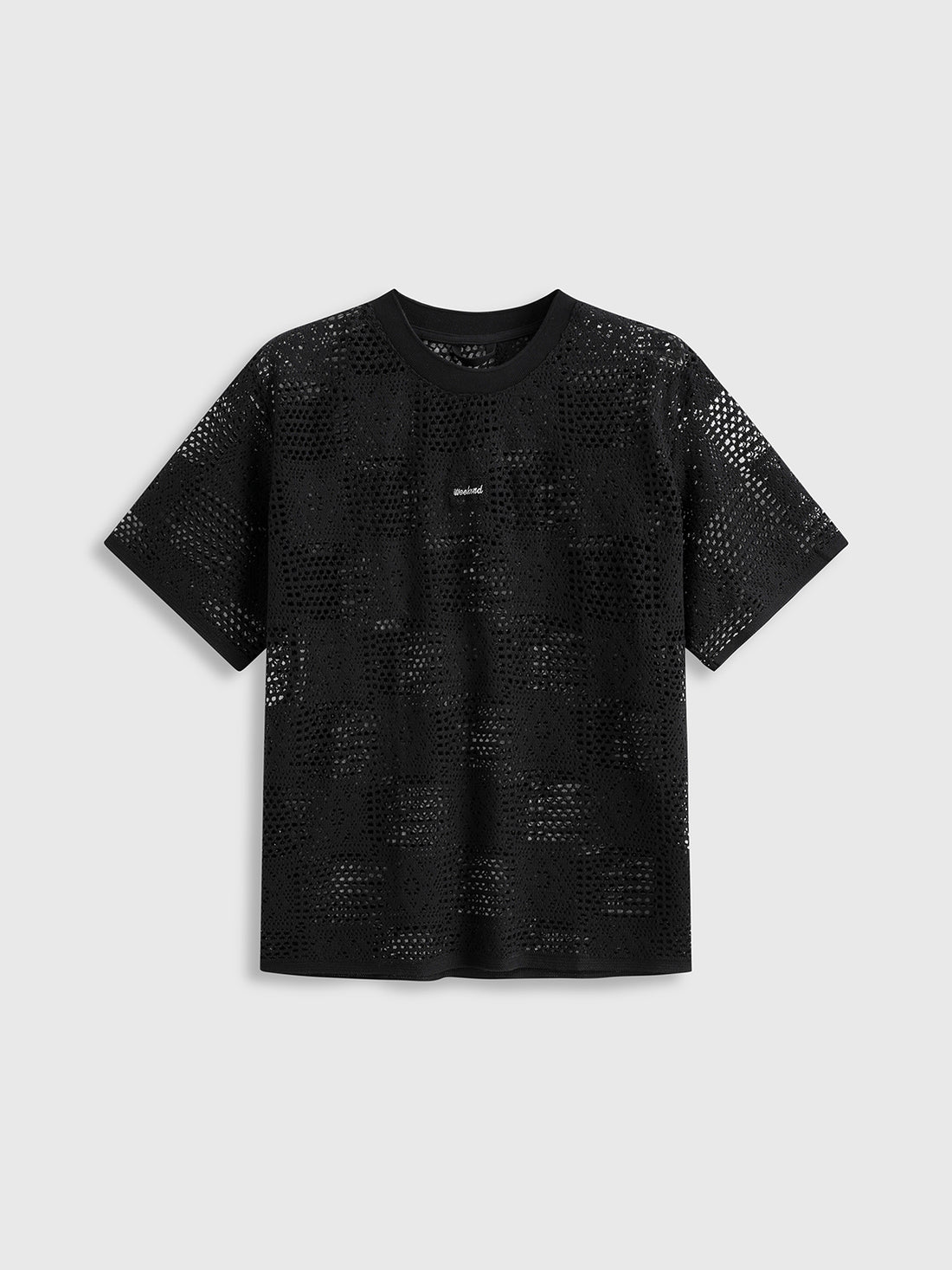 Air Gap Mesh Tee – Coal Black