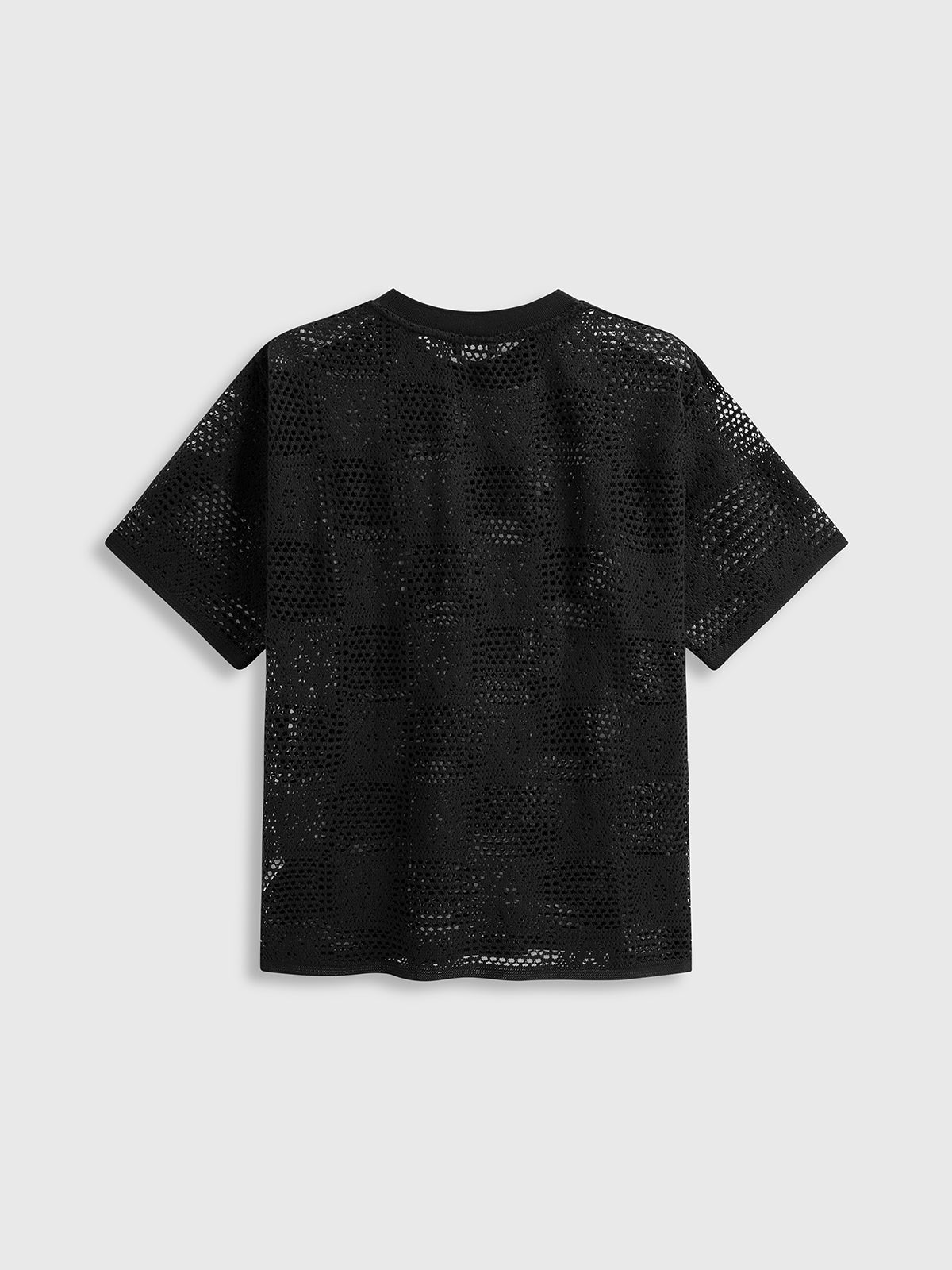 Air Gap Mesh Tee – Coal Black