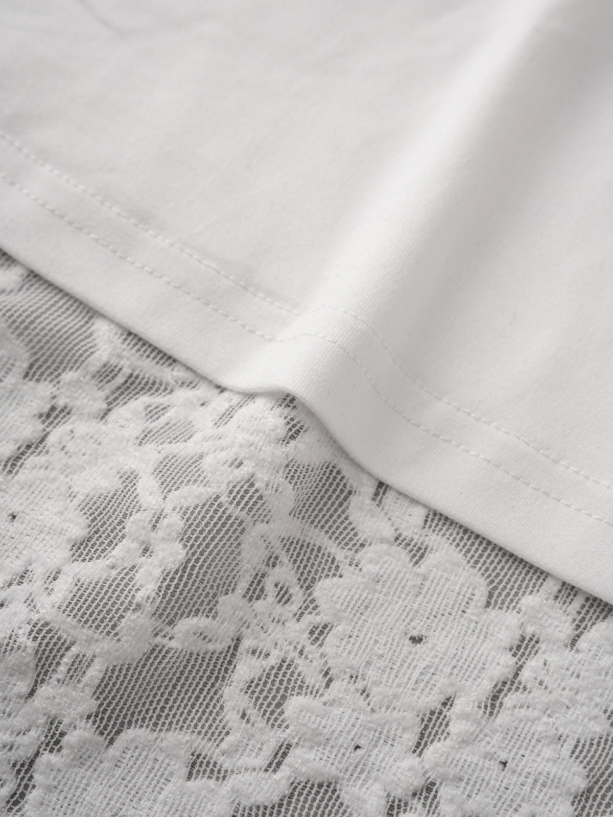 Uneven Promise Lace Skirt – Ivory White