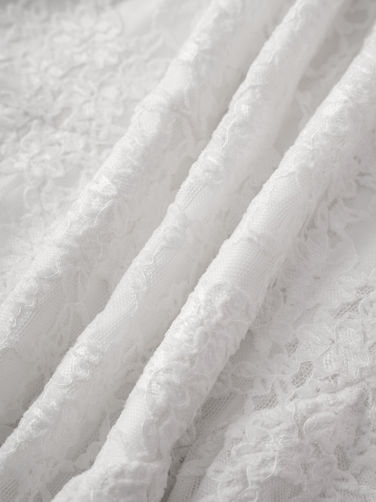 Uneven Promise Lace Skirt – Ivory White