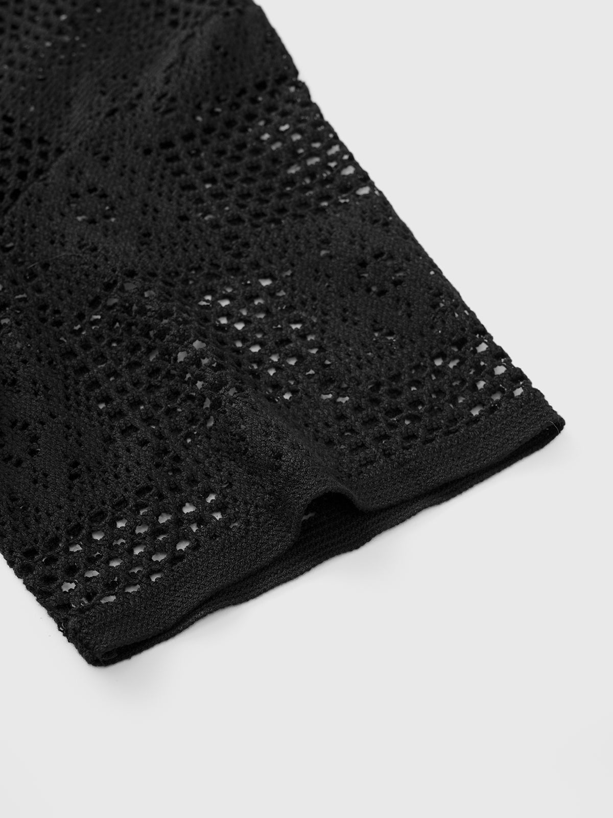 Air Gap Mesh Tee – Coal Black