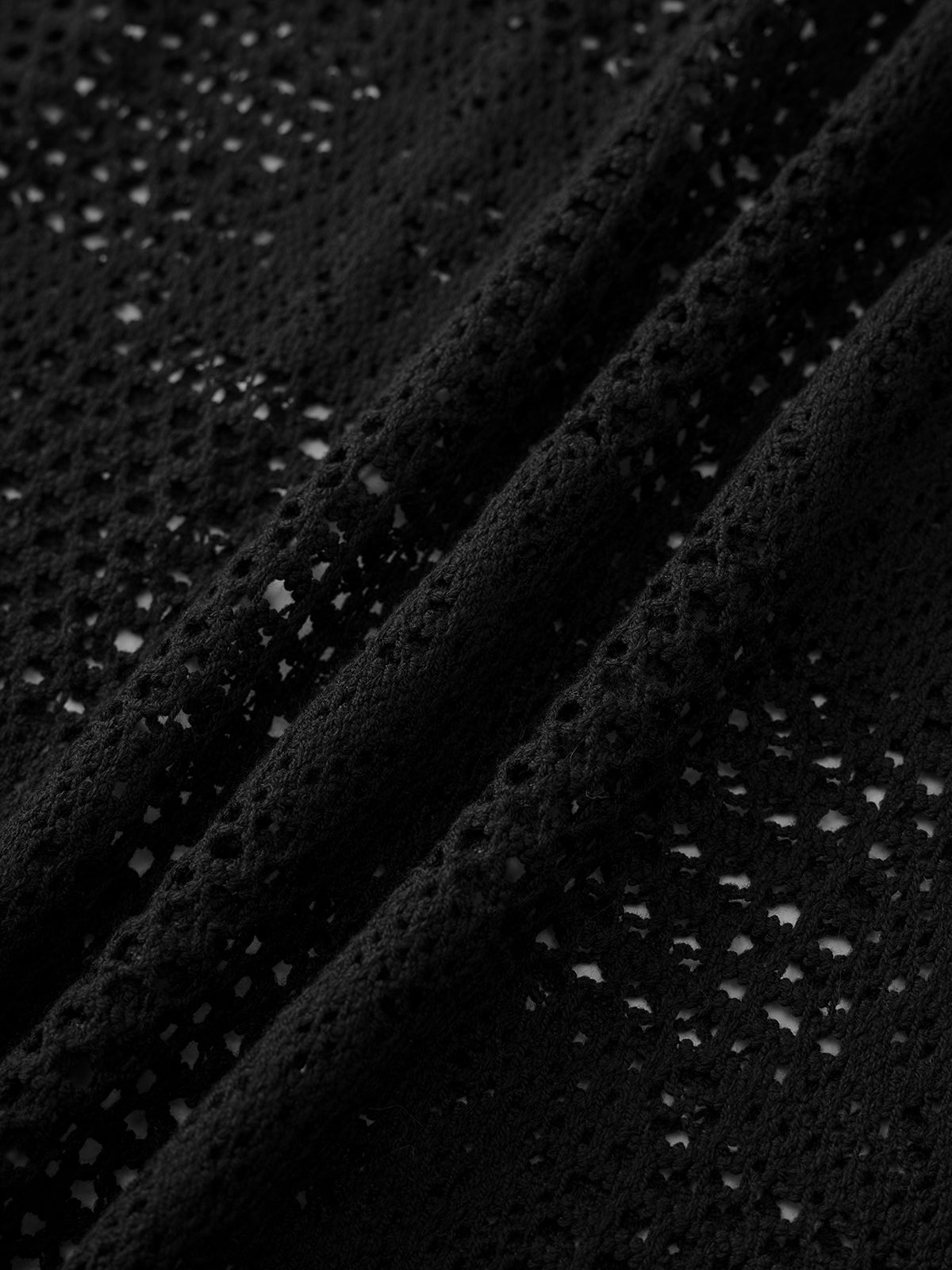 Air Gap Mesh Tee – Coal Black