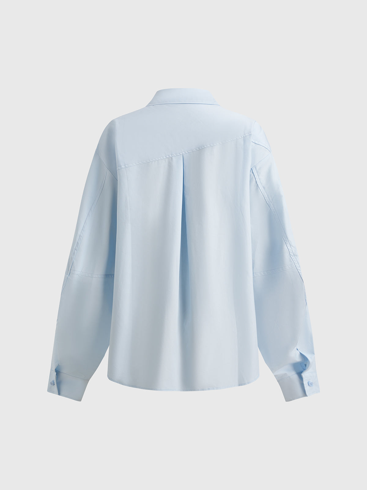 Tilted Mark Logo Shirt - Ice Blue