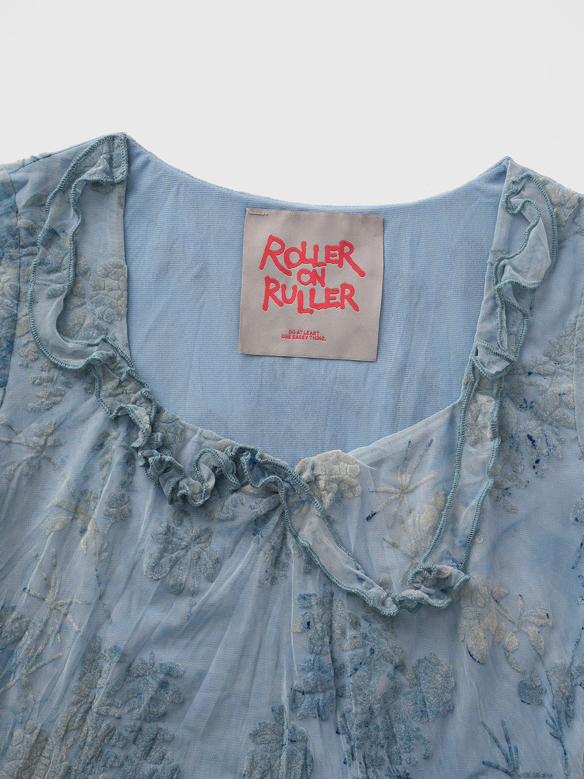 Faded Garden Mini Tee – Ice Blue