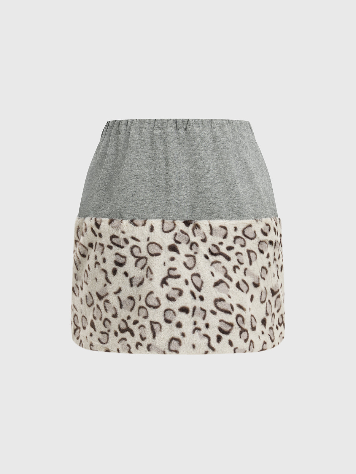 Talk Later Skirt – Ash Leopard