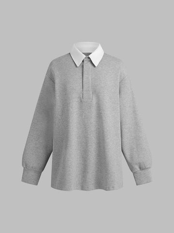 Lunch Break Halo Sweatshirt – Grey Mist