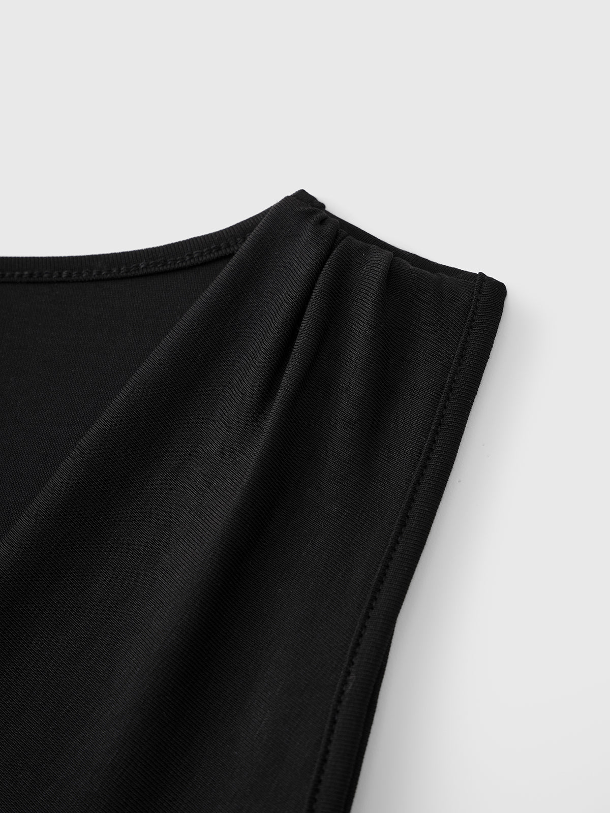 Double Story Slim Tank – Jet Black