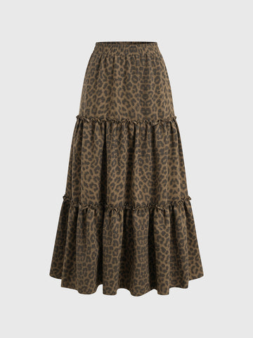 Wild Poem Skirt – Mocha Cloud