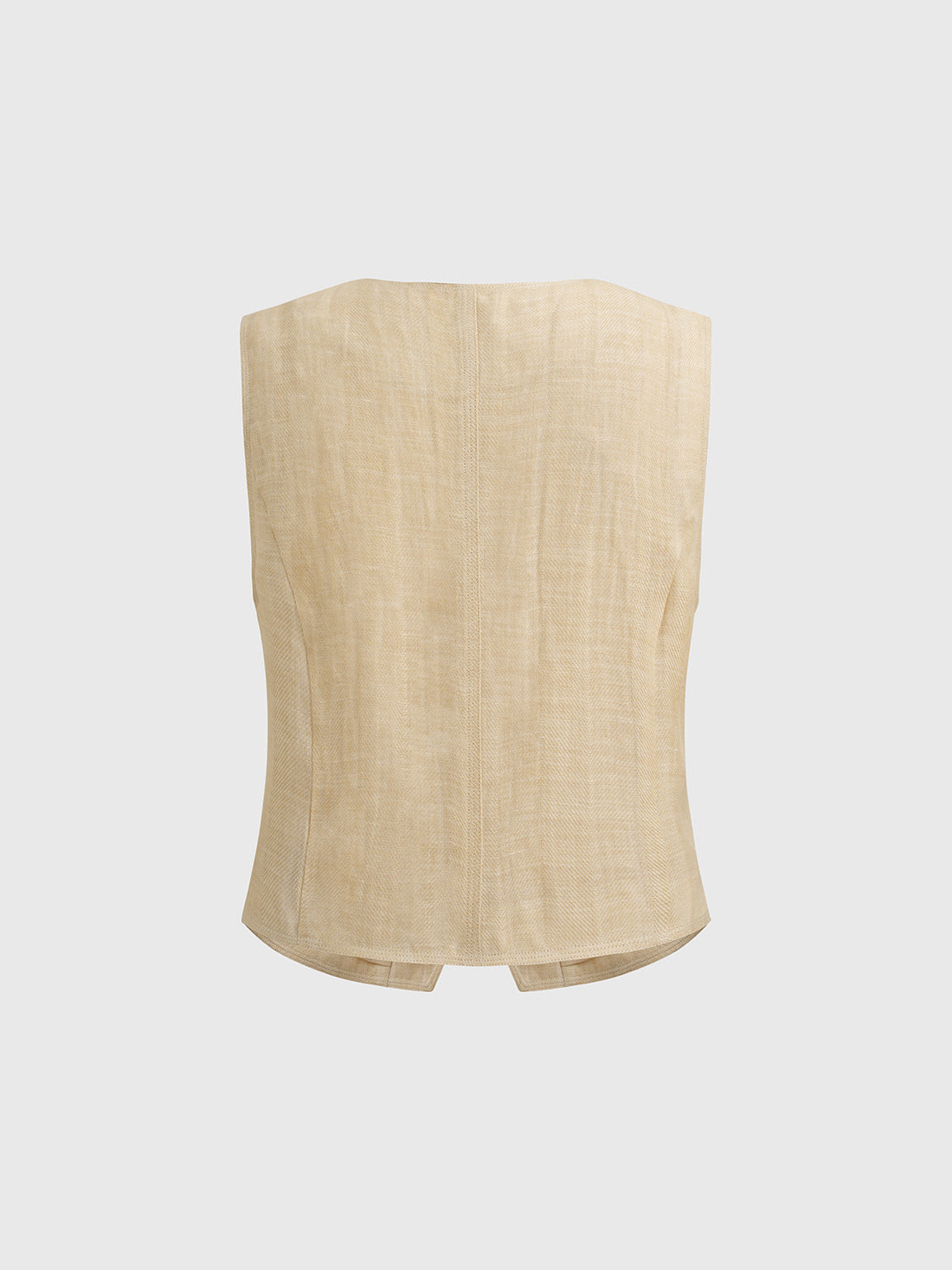 Earth Scholar Linen Vest – Oat Beige