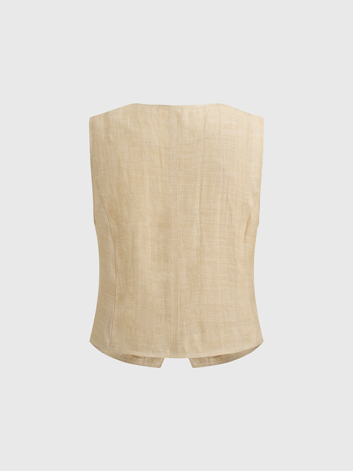 Earth Scholar Linen Vest – Oat Beige