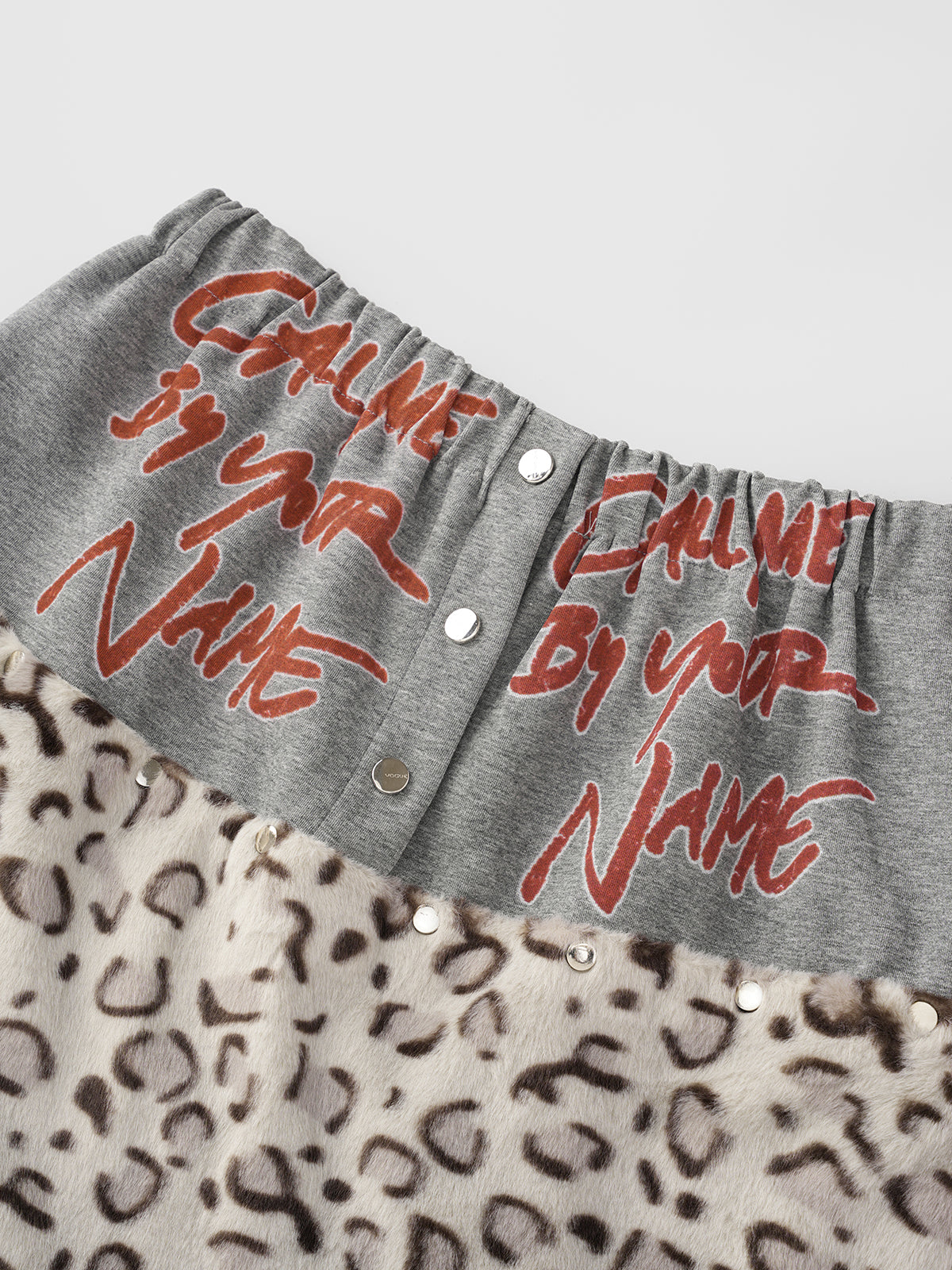 Talk Later Skirt – Ash Leopard