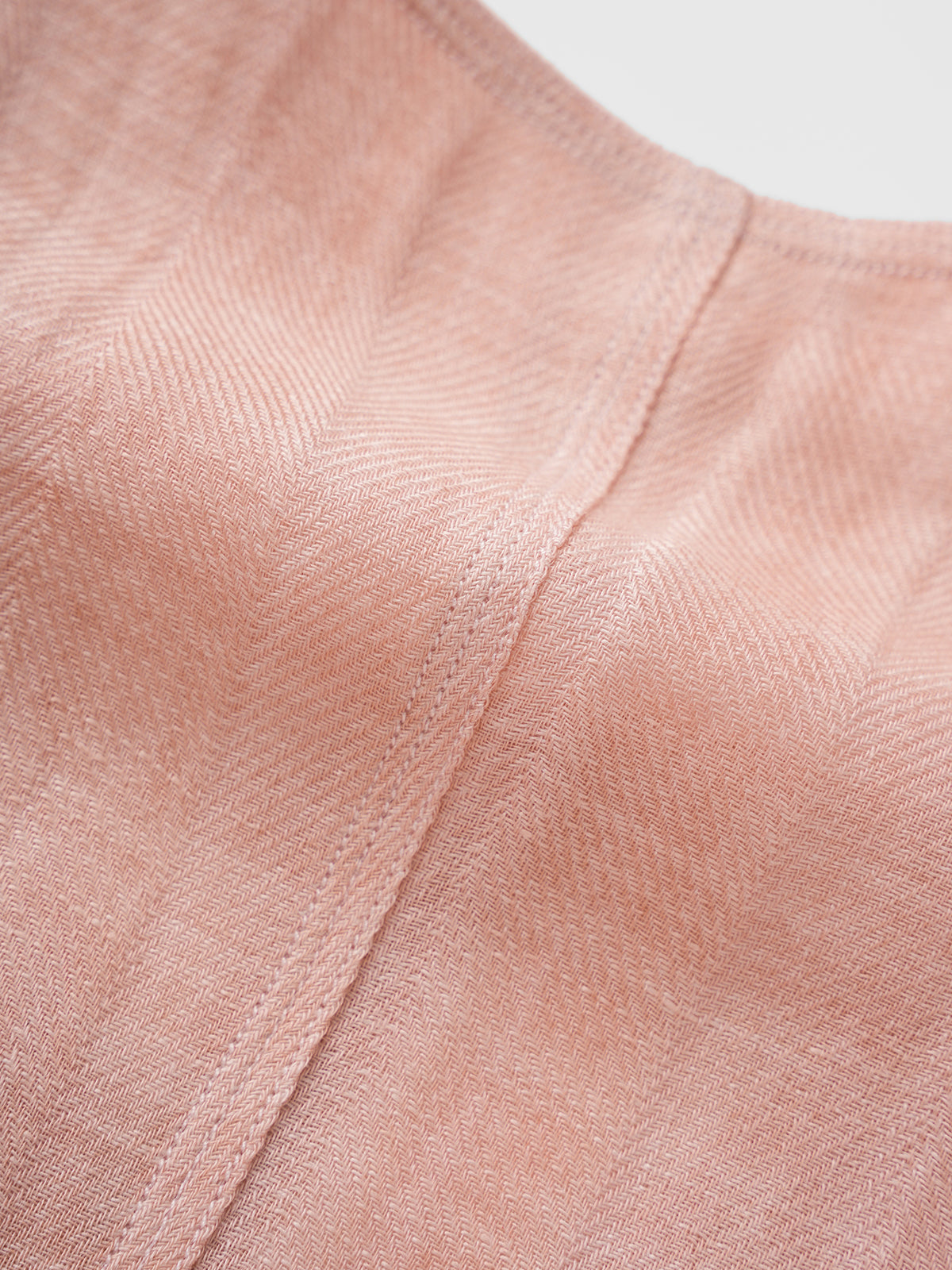 Earth Scholar Linen Vest - Rose Pink
