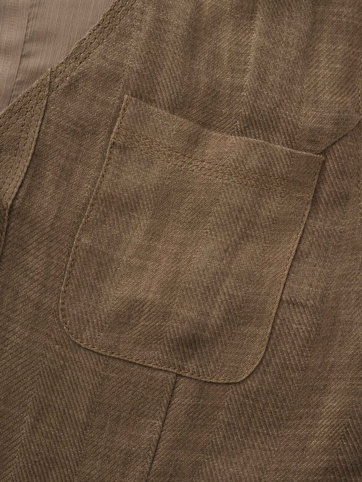 Earth Scholar Linen Vest - Cocoa Brown