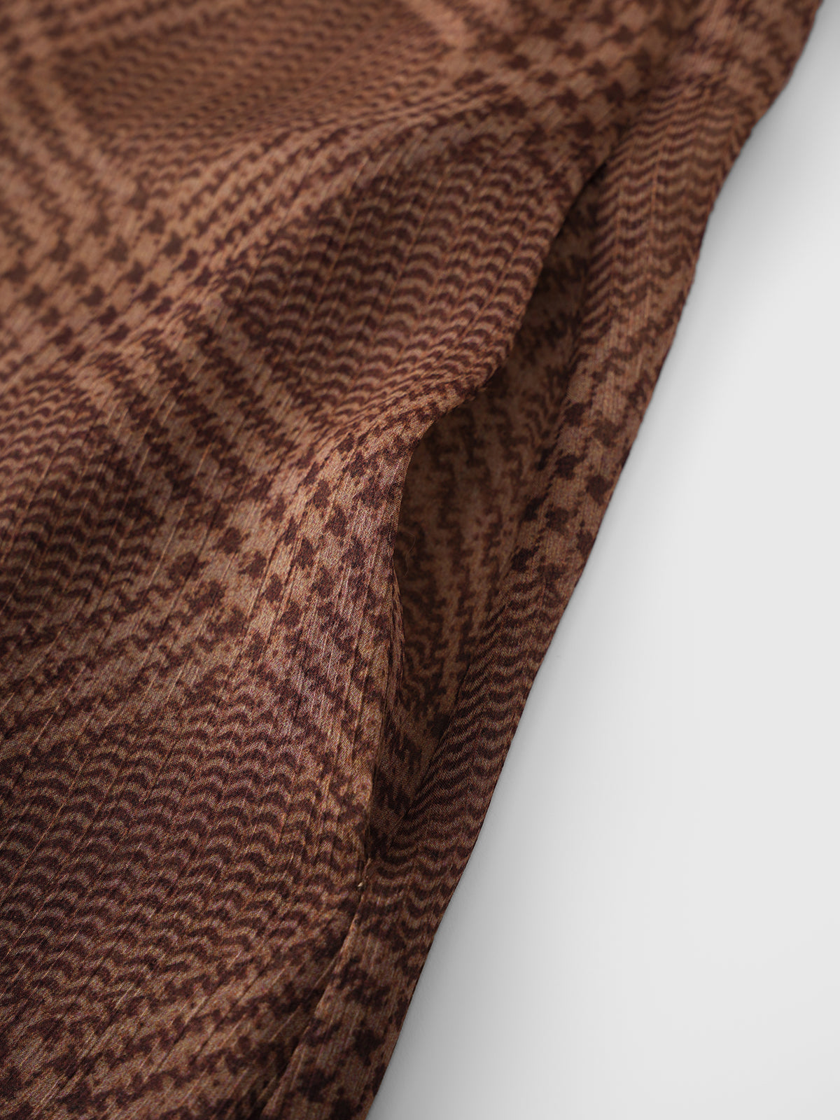 Cocoa Hour Halter Maxi Dress – Chocolate Plaid