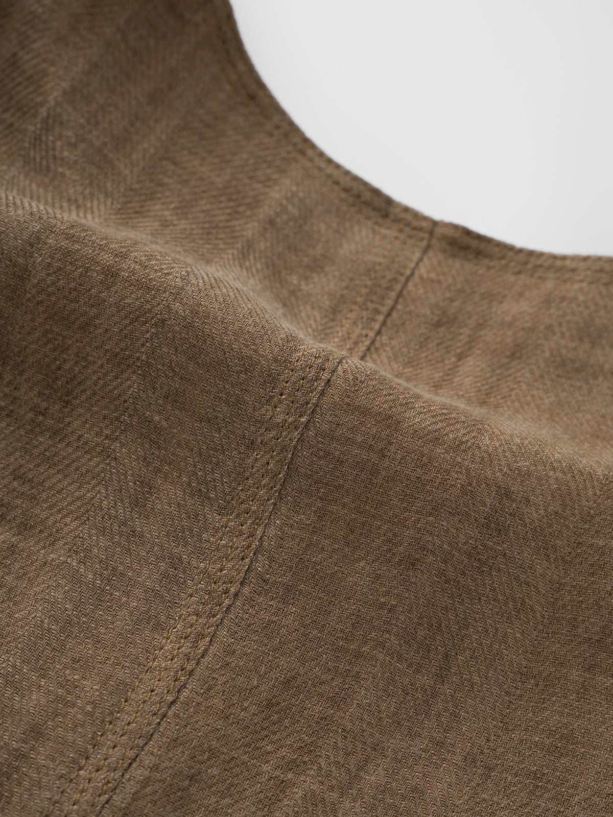 Earth Scholar Linen Vest - Cocoa Brown