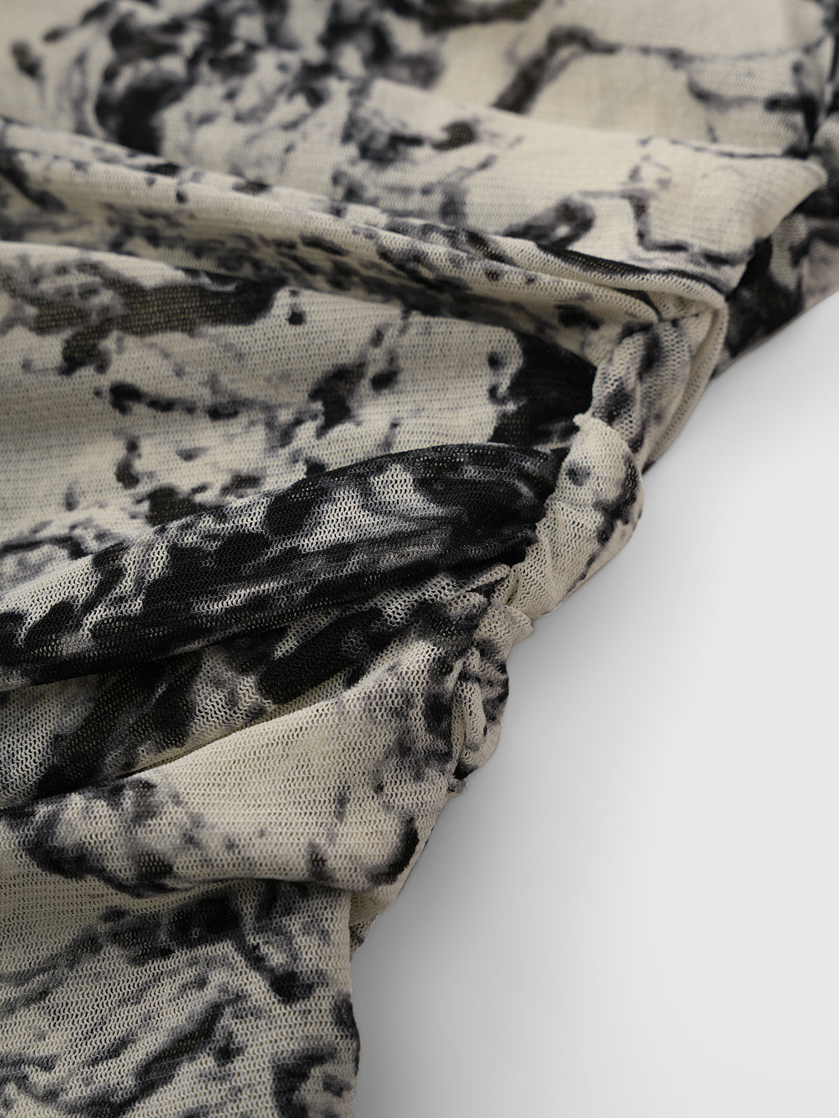 Ink Painting Floral Maxi Dress – Ivory Smoke