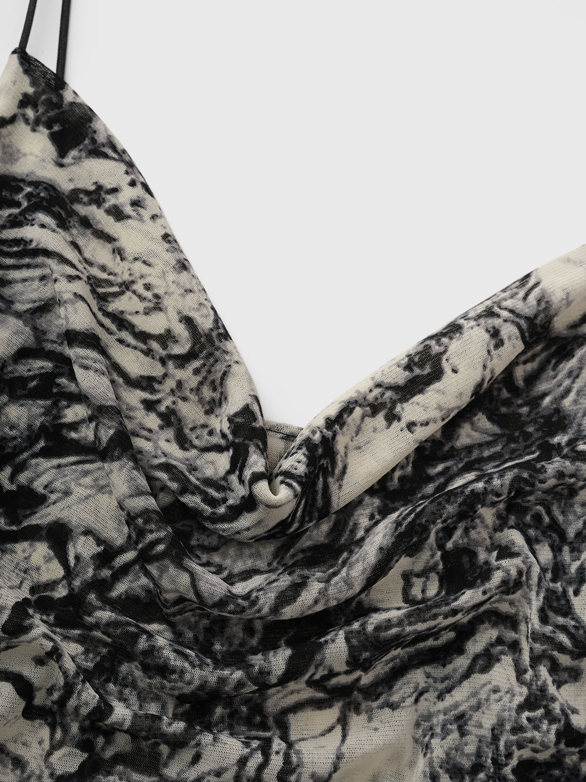 Ink Painting Floral Maxi Dress – Ivory Smoke