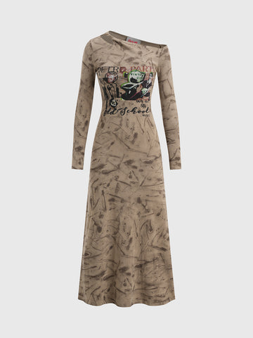 Retro Replay Dress – Sand Print