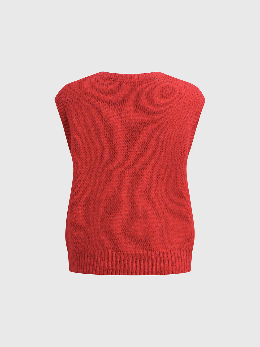 Floral Pop Knit Tank – Ruby Red