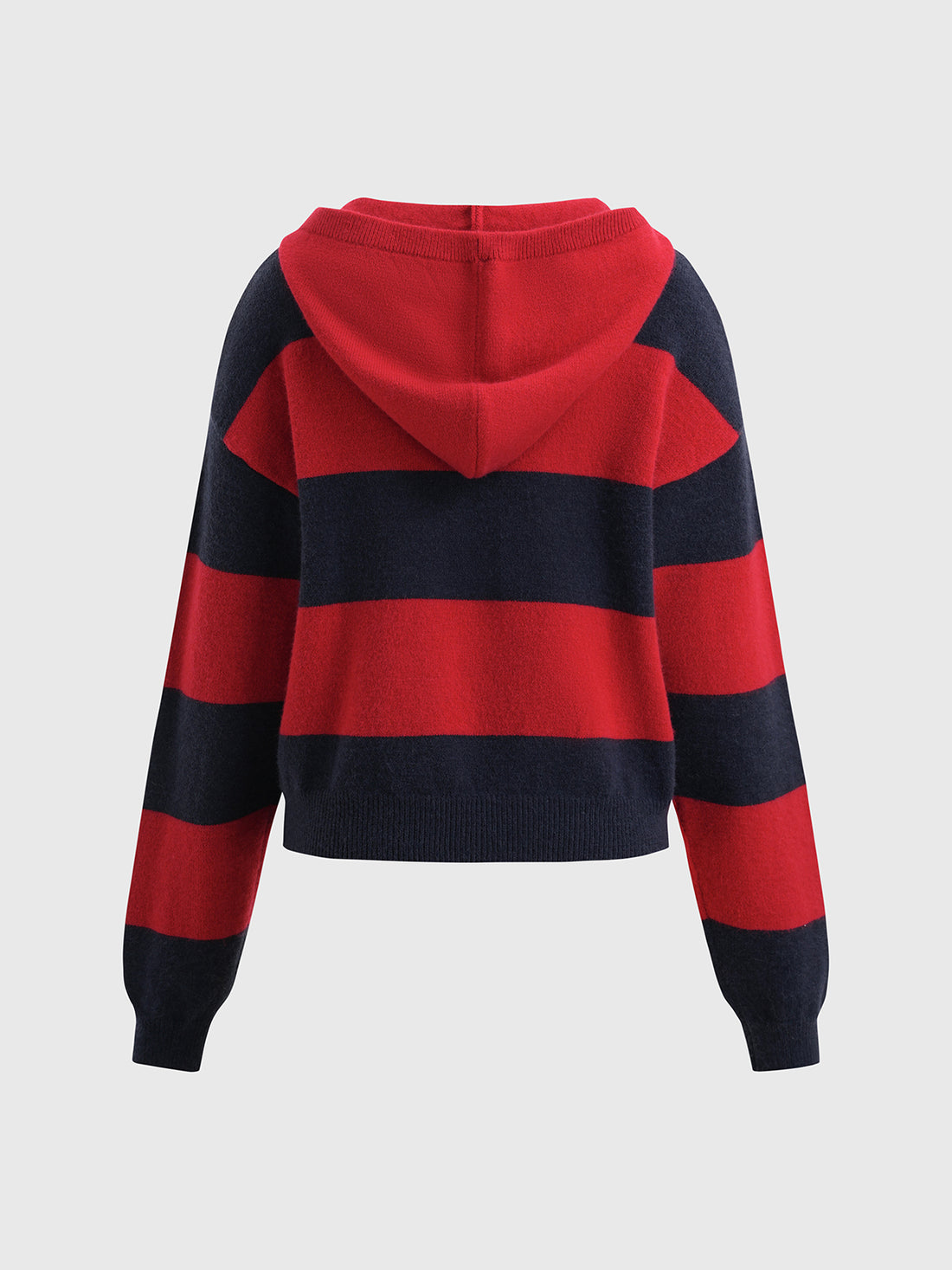 Starboard Knit Hoodie – Red Navy