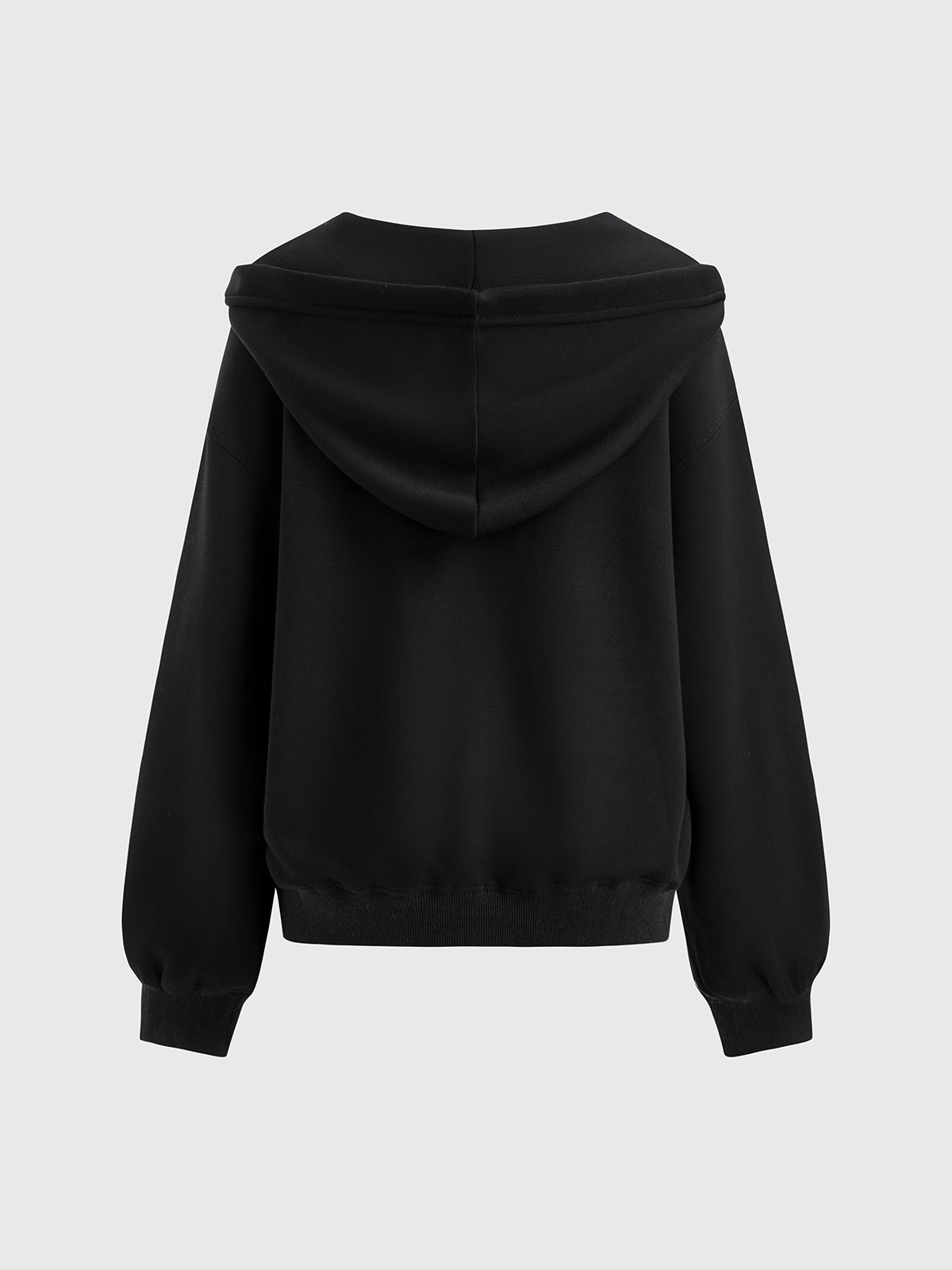 Ribbon Code Hoodie – Ink Black