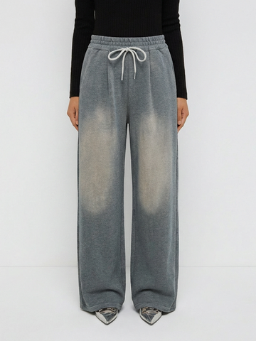 Dust Mark Straight Pants – Washed Blue