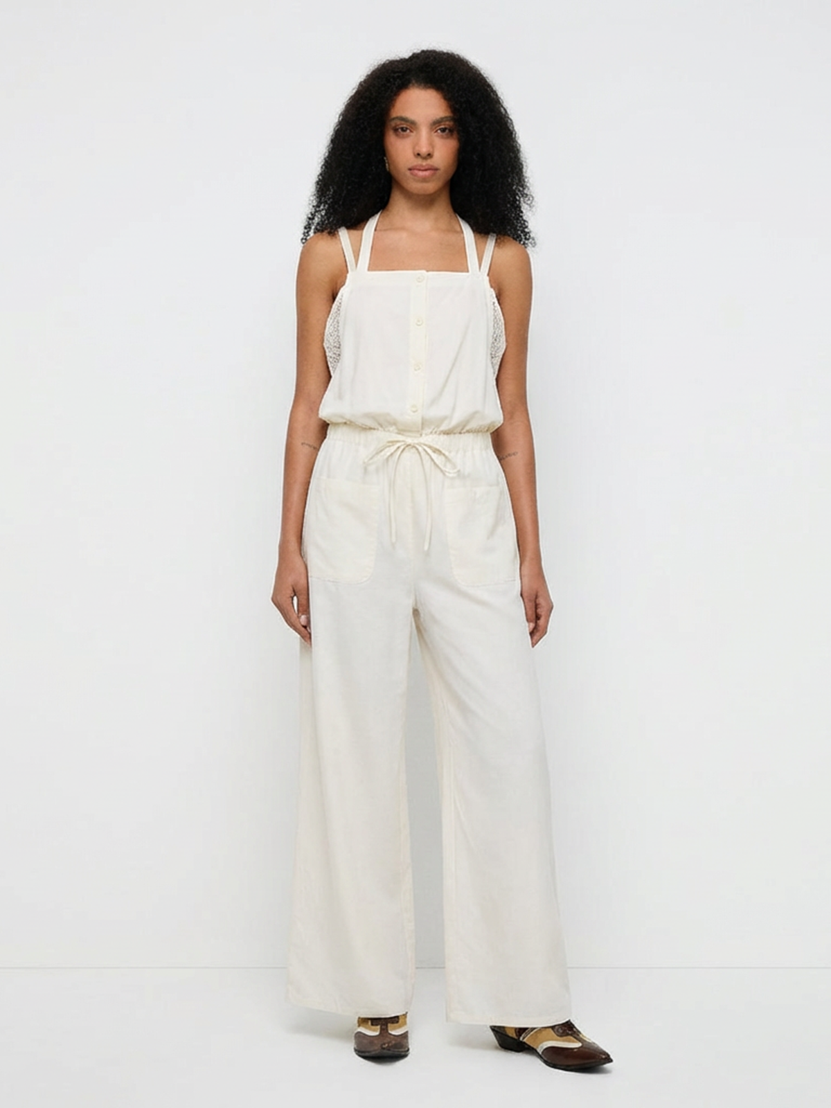 Honor Roll Overall Pants – Cream Ivory