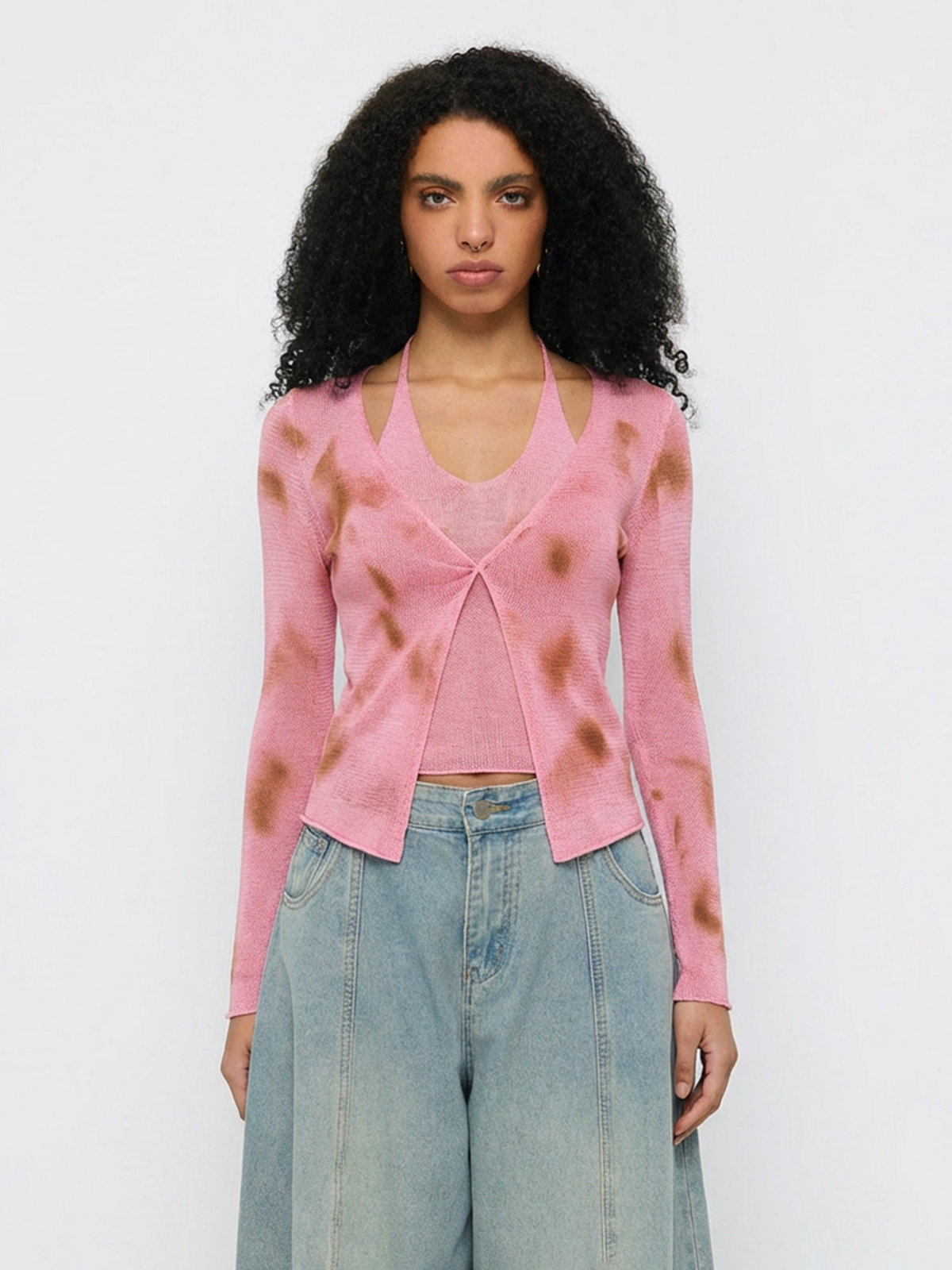 Blush Theory Dual Sleeve Top – Rose Blush