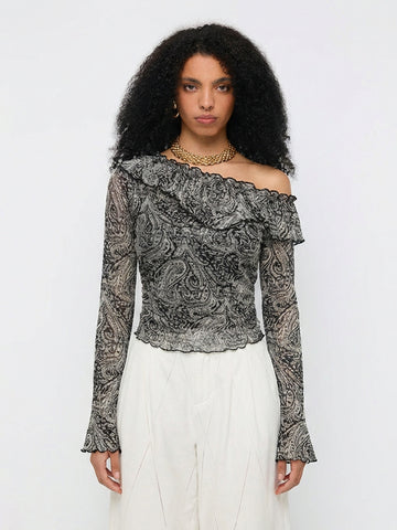 Tilt Theory Sleeve Tee – Ink Bloom