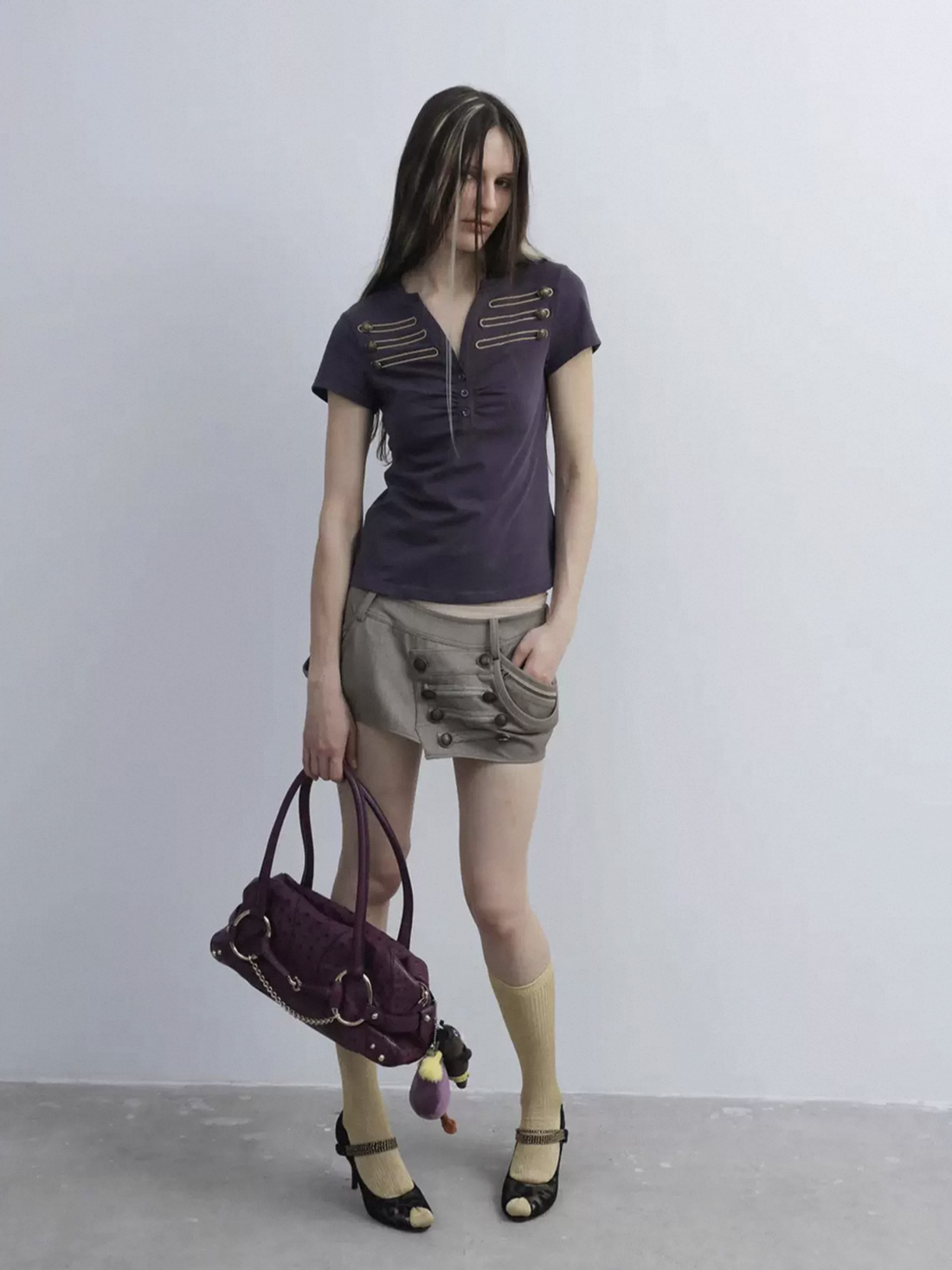 Brick Lane Skimming-fit Utility Pocket Cargo Shorts -- Cement Gray
